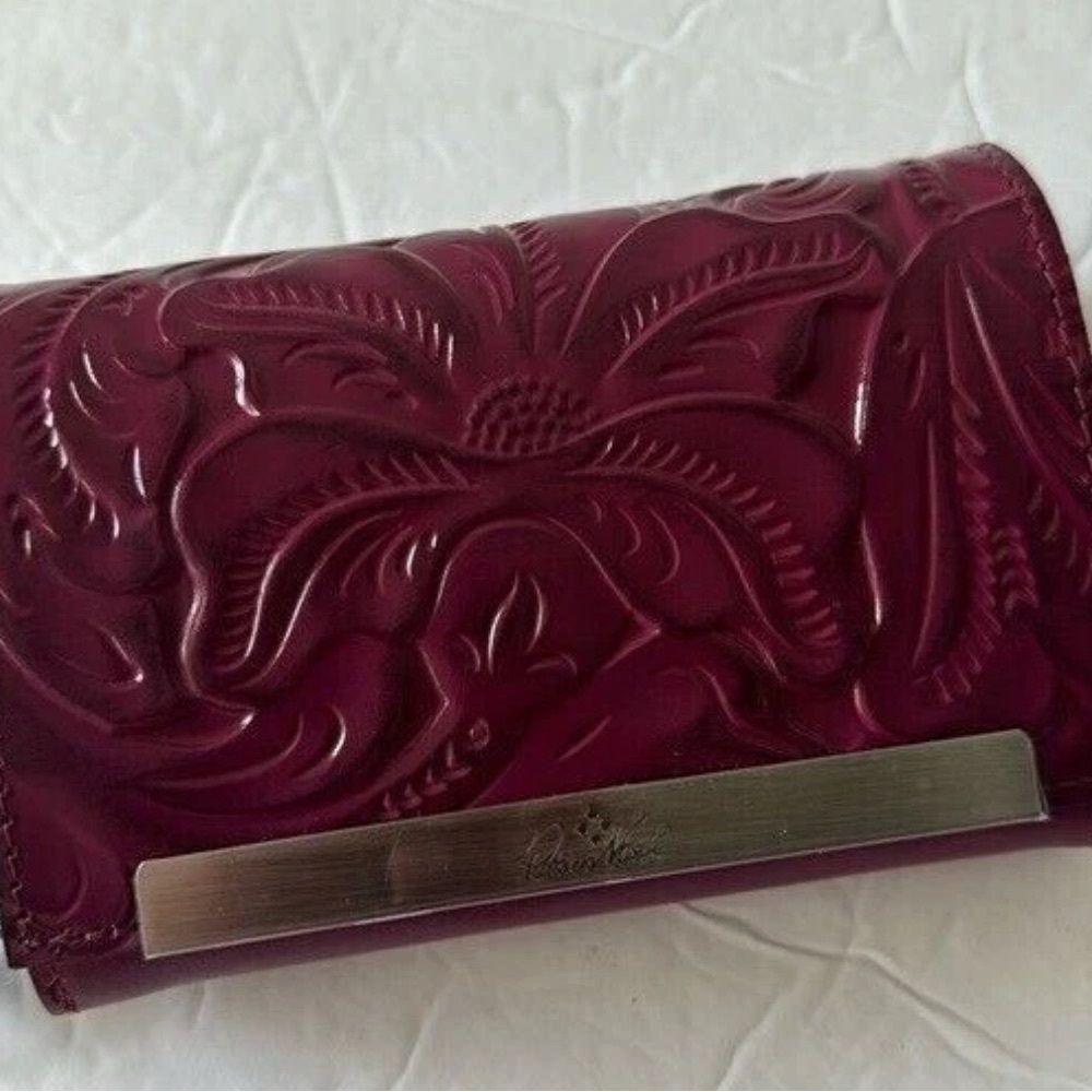 Patricia Nash Embossed Floral Leather Wallet